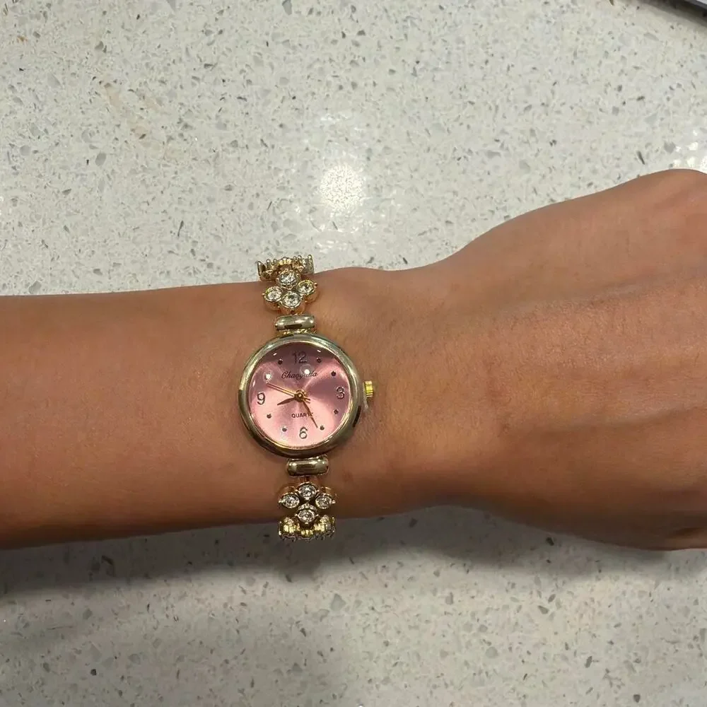 Gold rose mini watch gold